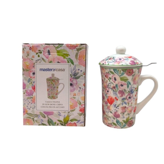 TAZZA TISANA FIORI CFILTRO